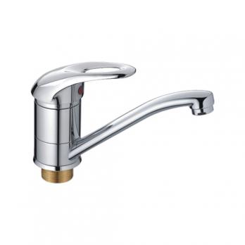 Смеситель для кухни 40к CN4503-2 CRON короткий пов. излив 148 мм, п/гайку ХРОМ