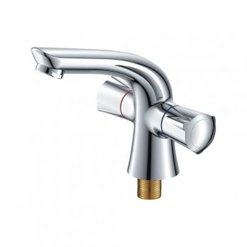 Смеситель для раковины 1/2 кер CN10866 CRON литой, ХРОМ