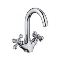 Смеситель для раковины 1/2 кер CN1319 CRON высокий пов. излив, ХРОМ