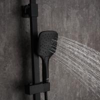 Душевая система 35к G2407-6 GAPPO лейка "Тропический душ" квадрат 300*300 ЧЕРНЫЙ