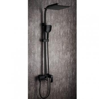 Душевая система 35к G2407-6 GAPPO лейка "Тропический душ" квадрат 300*300 ЧЕРНЫЙ