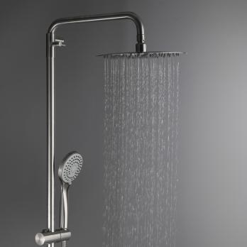 Душевая система 35к G2499-20 GAPPO нерж. сталь, лейка "Тропический душ", САТИН