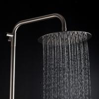 Душевая система 35к G2499-30 GAPPO нерж. сталь , лейка "Тропический душ" D245 САТИН