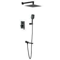 Душевая система 35к G7117-6 GAPPO лейка "Тропический душ" встраиваемая ЧЕРНЫЙ