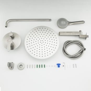 Душевая система 35к G7199-30 GAPPO встраиваемый, лейка "Тропич. душ" нерж. сталь, САТИН