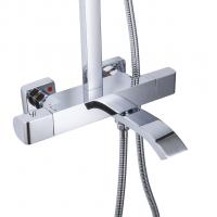 Душевая система термостат  G2407-40 GAPPO лейка "Тропический душ" квадрат 300*300 ХРОМ