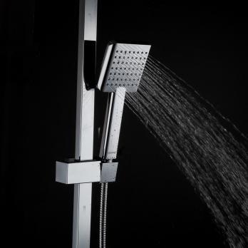 Душевая система термостат  G2407-40 GAPPO лейка "Тропический душ" квадрат 300*300 ХРОМ