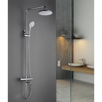 Душевая система термостат  G2490 GAPPO лейка "Тропический душ" D225 ХРОМ