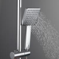 Душевая система термостат  G2491 GAPPO лейка "Тропический душ" квадрат 250*250 ХРОМ