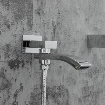 Душевая система термостат  G7107-40 GAPPO лейка "Тропический душ" встраиваемая ХРОМ