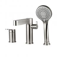 Смеситель для акриловой ванны 35к G1199-30 GAPPO нерж сталь, (3 отв.) САТИН