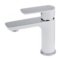 Смеситель для раковины  25к G1048-1 GAPPO с гигиенической лейкой, литой, БЕЛЫЙ-ХРОМ