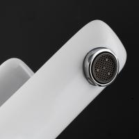 Смеситель для раковины  25к G1048-1 GAPPO с гигиенической лейкой, литой, БЕЛЫЙ-ХРОМ