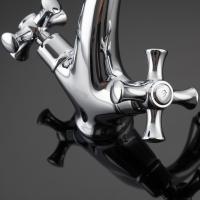 Смеситель для раковины 1/2 кер G1042 GAPPO литой, креп. 2 шпильки, ХРОМ