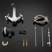 Смеситель для раковины 1/2 кер G1042 GAPPO литой, креп. 2 шпильки, ХРОМ