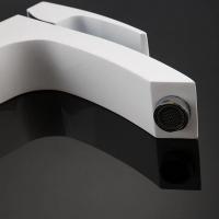 Смеситель для раковины 35к G1007-18 GAPPO высокий, литой, БЕЛЫЙ-ХРОМ