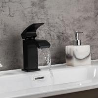 Смеситель для раковины 35к G1007-6 GAPPO литой, ЧЕРНЫЙ