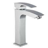 Смеситель для раковины 35к G1007-72 GAPPO высокий, литой, п/гайку, ХРОМ