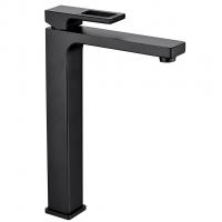 Смеситель для раковины 35к G1017-62 GAPPO высокий, литой, п/гайку, ЧЕРНЫЙ