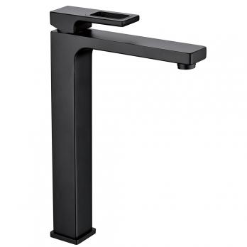 Смеситель для раковины 35к G1017-62 GAPPO высокий, литой, п/гайку, ЧЕРНЫЙ