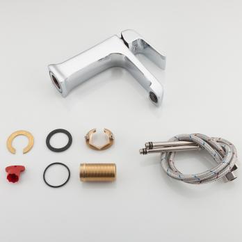 Смеситель для раковины 35к G1050-8 GAPPO литой, п/гайку, ХРОМ