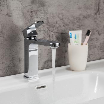 Смеситель для раковины 35к G1083 GAPPO литой,п/гайку, ХРОМ