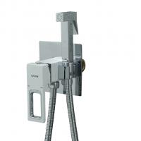 Смеситель с гигиеническим душем 35к G7217-8 GAPPO встраиваемый, БЕЛЫЙ-ХРОМ