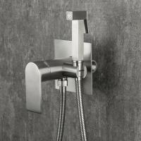 Смеситель с гигиенической лейкой 35к G7299-20 GAPPO нерж. сталь, встраиваемый, САТИН