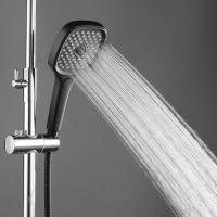 Лейка для душа GAPPO G003 3 режима, квадрат, ЧЕРНЫЙ