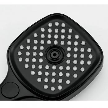 Лейка для душа GAPPO G003 3 режима, квадрат, ЧЕРНЫЙ