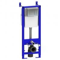 Система инсталляции УКЛАД для унитаза с кнопкой цвета алюминий СИ 01.04.54.00.6