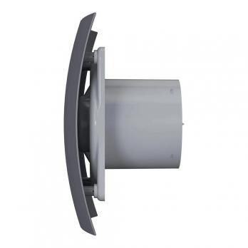Вентилятор вытяжной D100 BREEZE 4С с обратным клапаном Dark gray metal DICITI