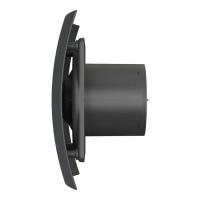 Вентилятор вытяжной D100 BREEZE 4С с обратным клапаном Matt black DICITI