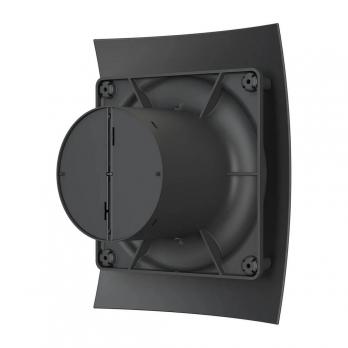 Вентилятор вытяжной D100 BREEZE 4С с обратным клапаном Matt black DICITI