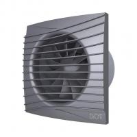 Вентилятор вытяжной D100 SILENT 4С dark gray metal с обратным клапаном  DICITI