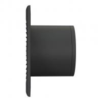 Вентилятор вытяжной D100 SLIM 4С matt black с обратным клапаном   DICITI
