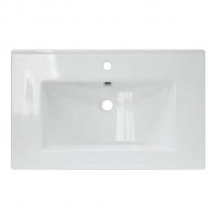 Раковина накладная "Quadro 75"" белая с отв без кроншт (Sanita Luxe)