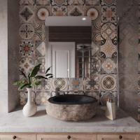 Зеркало MIXLINE "Алон радиус" - ЭКОНОМ 600*800 (ШВ) светодиодная подсветка, сенсорный выключатель