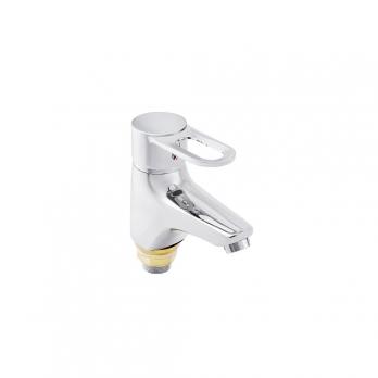 Смеситель для раковины 40к ПРОФСАН ПСМ-740-008 "ПЛЮС" литой, креп. п/гайку, б/подводки  ХРОМ