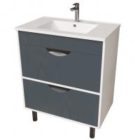 Тумба д/ванной "Байкал-75"  под раковину Quadro-75 (Sanita Luxe) (ПВХ)