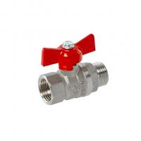 Кран шаровой 1/2'' вн/нар бабочка 11б27п1 Стандарт 231 ГАЛЛОП никель PN40