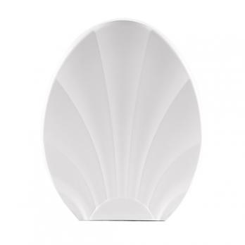 Сиденье для унитаза "Ракушка" белая Росспласт