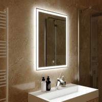 Зеркало MIXLINE "Норма-Лайт" 600*800 (ШВ) ал. профиль, сенсорный выключатель,светодиодная подсветка