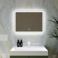 Зеркало MIXLINE "Норма-Лайт" 800*600 (ШВ) ал. профиль, сенсорный выключатель,светодиодная подсветка