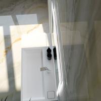 Зеркало MIXLINE "Норма-Лайт" 800*600 (ШВ) ал. профиль, сенсорный выключатель,светодиодная подсветка