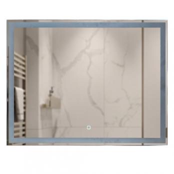 Зеркало MIXLINE "Норма-Лайт" 800*600 (ШВ) ал. профиль, сенсорный выключатель,светодиодная подсветка