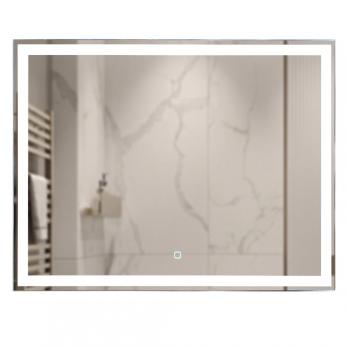 Зеркало MIXLINE "Норма-Лайт" 800*600 (ШВ) ал. профиль, сенсорный выключатель,светодиодная подсветка