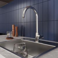 Смеситель для кухни 35к Milardo RORSBFJM05 "Rora" с вых. для пит. фильтра, выс. пов. излив, ХРОМ