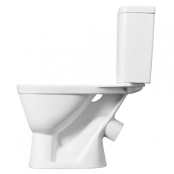Унитаз-компакт "Уно" эконом (кос.в,ниж.под,2-реж.арм Вымпел,полип/лифт сид. пл. креп.) (Santek)