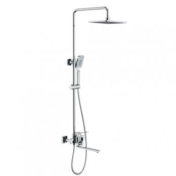 Душевая система 35k F2461 FRAP лейка "Тропич. душ" (квадрат, хром, латунь)